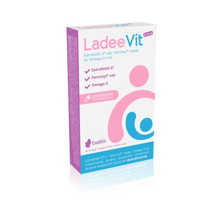 LadeeVit Extra Extrafolát S-sel, Ferronyl vassal és omega 3-mal