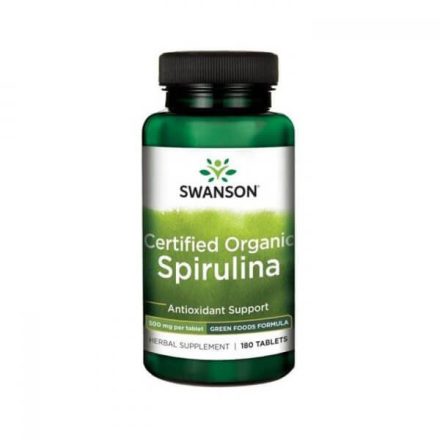 Swanson - Spirulina alga (Minősített Organikus) 500 mg - 180 db